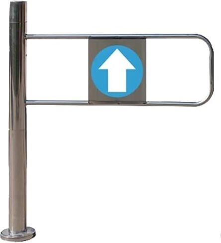Automatic Closing Spring-Loaded Safety Swing Gate for Stores, Libraries, Supermarkets & Factories - Unidirectional Entrance Door (R, 22x39in) in Saudi Arabia