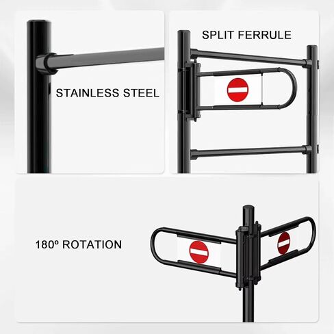 Supermarket Swing Gate - Cashier Channel Safety Door with Column, Secure Entrance & Exit Access Control, Ideal for Retail and Import-Export Settings in Kuwait