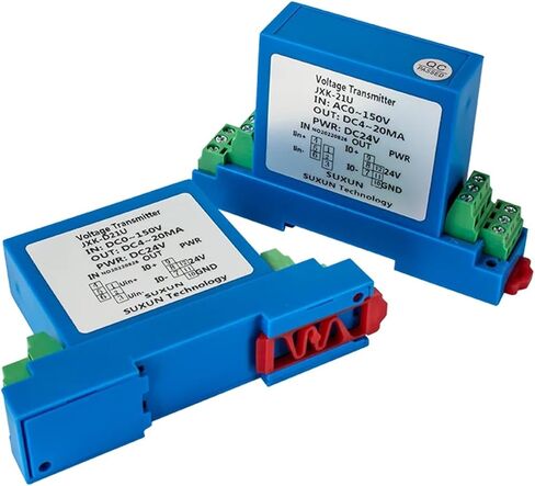 عزل العزل العاصمة العزل جهاز استشعار الجهد الإدخال المستشعر DC 0-1000V الإخراج 4-20MA 0-10V RS485 35MM RAIL. in Kuwait