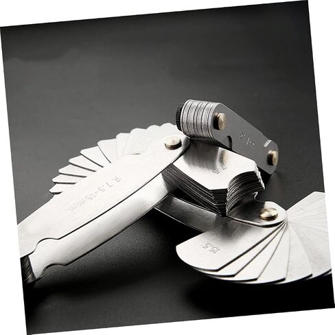 PRETYZOOM 2pcs Stainless Steel Radius Gauge Radius Measuring Tool for Machinists Convex Concave Arc Measurement in Saudi Arabia
