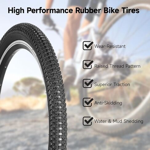 20x1.95 إطارات الدراجة ومجموعة الأنبوب ، 2 حزمة 20 بوصة إطارات الدراجات الجبلية مع 20x1.75-2.215 "الأدوات الداخلية وأدوات الإصلاح ، مجموعة إطارات الدراجات متينة للدرب والمدينة وركوب الخيل على الطرق الوعرة in Saudi Arabia
