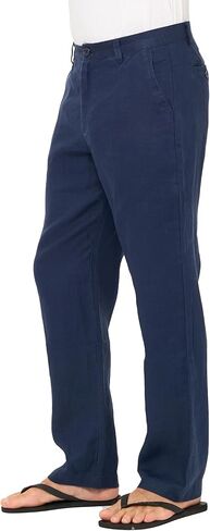 Mariyaab Men's 100% Linen Pants with Button Closure in Kuwait