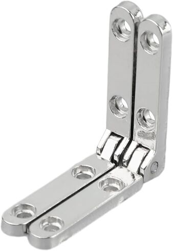 Stainless Steel Ball Bearing Square Door Hinge 10pcs 90 Degree Hinges L-Shaped Spring Hinge Zinc Alloy Furniture for Wooden Box Jewellery Case Cabinet Fittings in Saudi Arabia