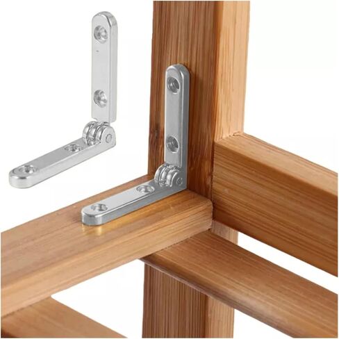 Stainless Steel Ball Bearing Square Door Hinge 10pcs 90 Degree Hinges L-Shaped Spring Hinge Zinc Alloy Furniture for Wooden Box Jewellery Case Cabinet Fittings in Saudi Arabia