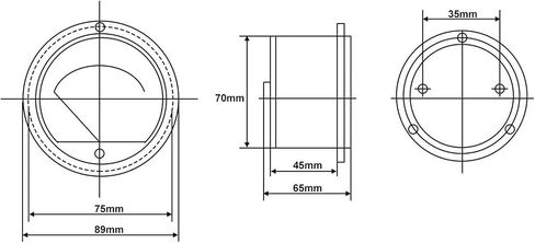 مقياس اللوحة الحالي DC 0-10A 65C5 (50A (75MV)) in Saudi Arabia