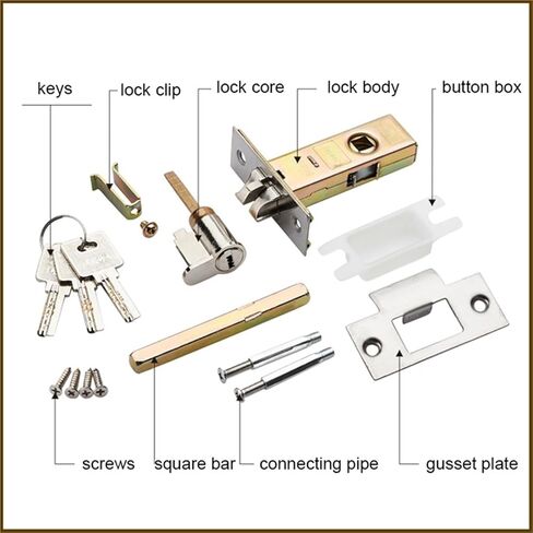 Green Bronze Room Door Lock Handle Interior Door Knobs Single Bolt Door Lock Gate Lock Furniture Hardware 1Pcs in Kuwait