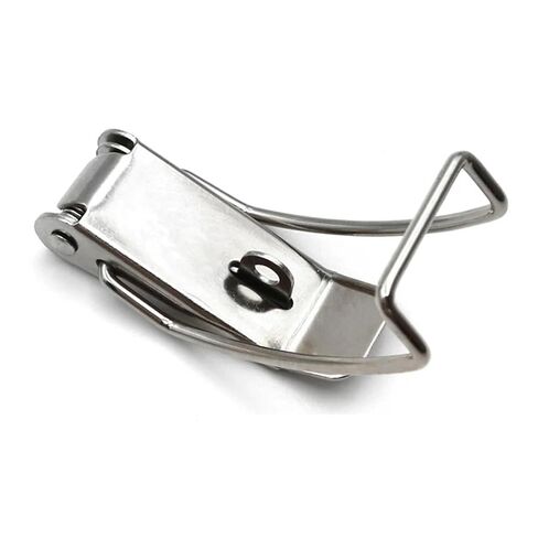 1Pcs Iron Stainless Steel Cabinet Boxes Hasp Lock Spring Loaded Latch Catch Toggle Locks Buckle in Kuwait