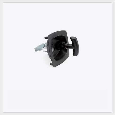 1Pcs with Lock Handle Lock Compression Type Lock Industrial Cabinet Lock Black Pressing Panel Engineering Car Door Square Hood T-Shaped Lock in Saudi Arabia