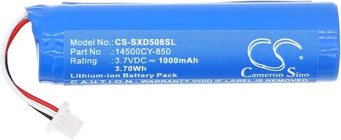 Replacement Battery for Sennheiser 508494, 508497, RX XLR, TX XLR, XSW-D PN:Sennheiser 14500CY-850 1000mAh / 3.70Wh in Saudi Arabia