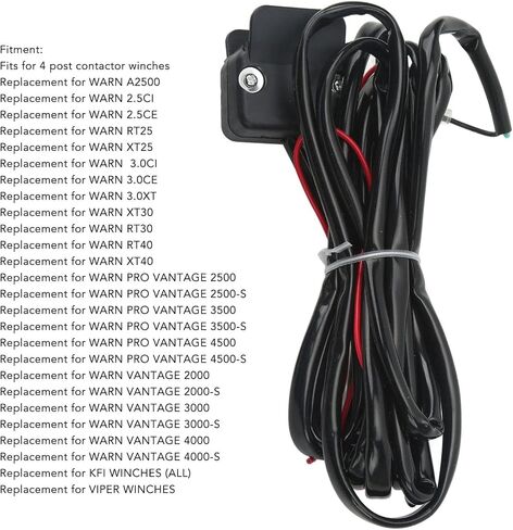 Winch Switch ، ATV Winch Switch Kit ، Winch Rock Thumb Switch 3 أمتار طول خط التحكم في المقود بديل لـ Warn 2.5CI Winches in Saudi Arabia