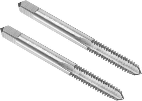 uxcell 2pcs Hand Plug Tap 1/4-20 UNC 2B Left Hand Thread Plug Style Taps Straight Flute Screw Tapping Threading Tool High Speed Steel HSS6542 in Saudi Arabia