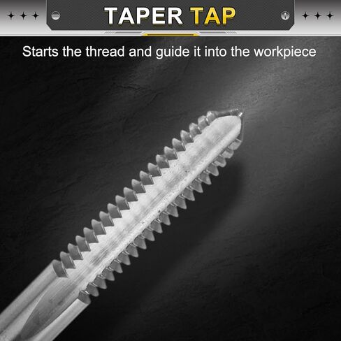 uxcell 2pcs Hand Plug Tap 1/4-20 UNC 2B Left Hand Thread Plug Style Taps Straight Flute Screw Tapping Threading Tool High Speed Steel HSS6542 in Saudi Arabia