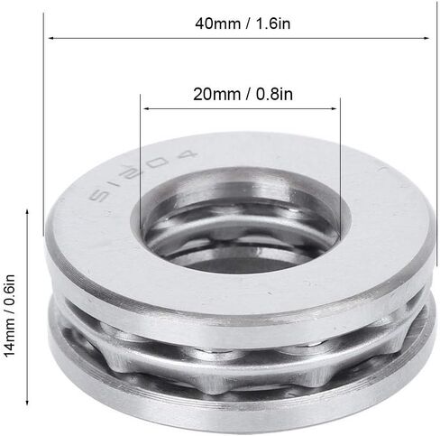 51204 Precision Machined Plane Thrust Bearing for Machinery Manufacturing Axial Ball Bearing Hardware Parts [5pcs] in Saudi Arabia