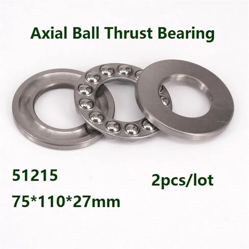 2pcs/thrust الكرة المحورية المحورية تحمل 51215 75 × 110 × 27 ملم كرة تحامل كرة محمل 75 * 110 * 27 مم in Kuwait