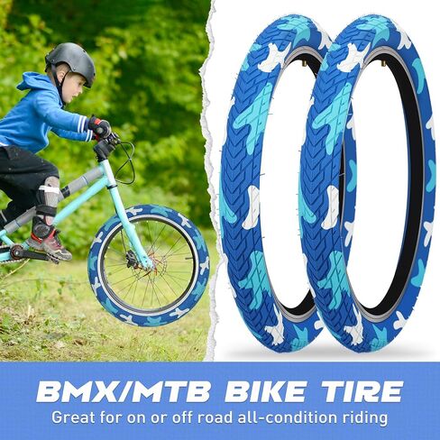 Meghna Bike Tyre 20 Inch Mountain Bike Tyre مع رافعة 60-406 إطار قابلة للطي 20 × 2.35 بوصة استبدال لدراجة BMX Kids Cruiser in Kuwait