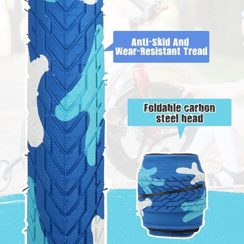 Meghna Bike Tyre 20 Inch Mountain Bike Tyre مع رافعة 60-406 إطار قابلة للطي 20 × 2.35 بوصة استبدال لدراجة BMX Kids Cruiser in Kuwait