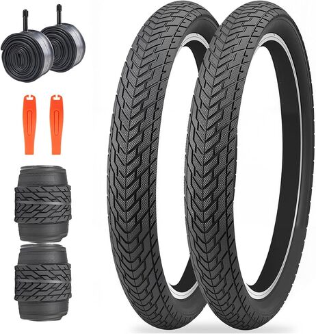 Meghna Bike Tyre 20 Inch Mountain Bike Tyre مع رافعة 60-406 إطار قابلة للطي 20 × 2.35 بوصة استبدال لدراجة BMX Kids Cruiser in Kuwait