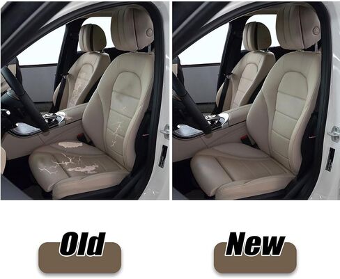 Driver Side Bottom Microfiber Leather Perforated Seat Cover Tan Compatible with Mercedes Benz C250 C300 C350e GLC300 GLC350e 2015 2016 2017 2018 2019 2020 2021 in Saudi Arabia