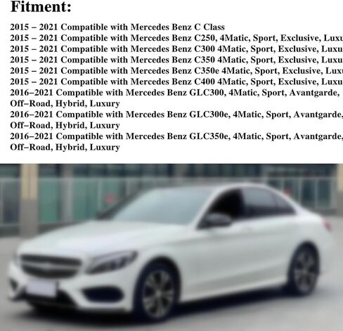 Driver Side Bottom Microfiber Leather Perforated Seat Cover Tan Compatible with Mercedes Benz C250 C300 C350e GLC300 GLC350e 2015 2016 2017 2018 2019 2020 2021 in Saudi Arabia