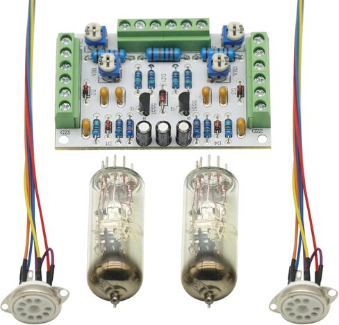 6E2 cat Eye Tube Indicator Driver Board kit Dual Channel Fluorescent Level Indicator Drive Amplifier DIY Modification New in Saudi Arabia