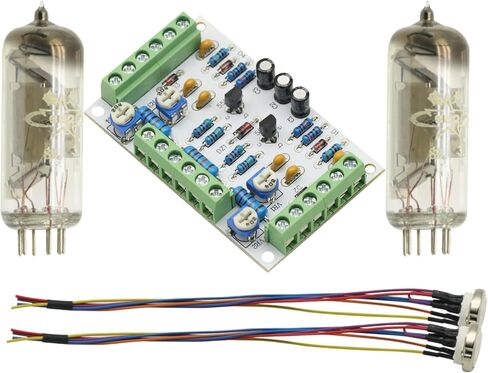 6E2 cat Eye Tube Indicator Driver Board kit Dual Channel Fluorescent Level Indicator Drive Amplifier DIY Modification New in Saudi Arabia