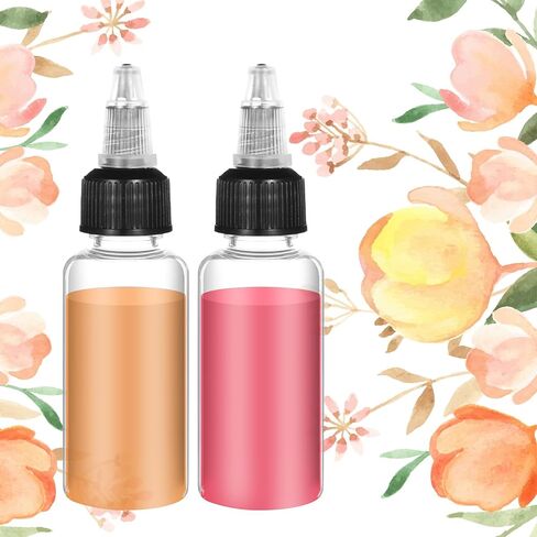 زجاجة سائلة من البلاستيك 10 PCS ، 1 أوقية توزع زجاجة مختبر زجاجة زجاجة الضغط على زجاجات تصريف حبر الحيوانات الأليفة 30 مل. in Kuwait