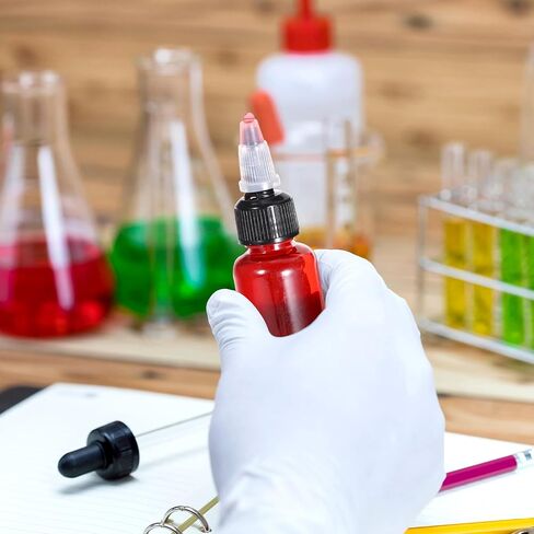 زجاجة سائلة من البلاستيك 10 PCS ، 1 أوقية توزع زجاجة مختبر زجاجة زجاجة الضغط على زجاجات تصريف حبر الحيوانات الأليفة 30 مل. in Kuwait