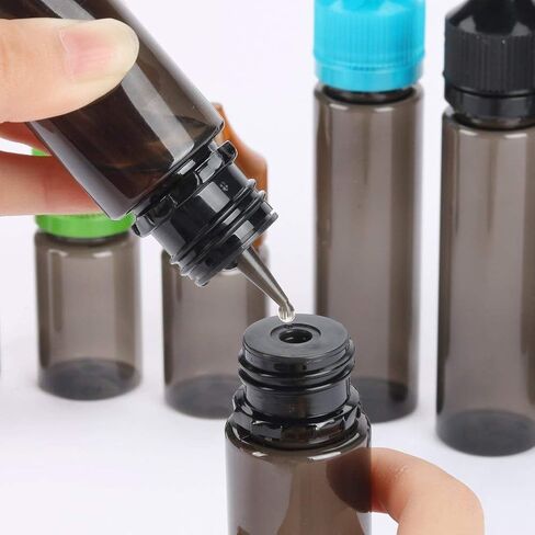 10pcs 60 مل لينة حيوان أليف يونيكورن زجاجة زجاجة زجاجة زجاجة زجاجة سائل سائل (زجاجة سوداء+غطاء ملون ، 60 مل × 10pcs) (زجاجة سوداء+غطاء ملون ، 60 مل × 10pcs) in Kuwait