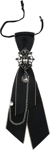 Bow Tie for Women Girls Adjustable Clip On Womens Neck Bowtie with Rhinestone for School Shirt Date Casual Date in Saudi Arabia