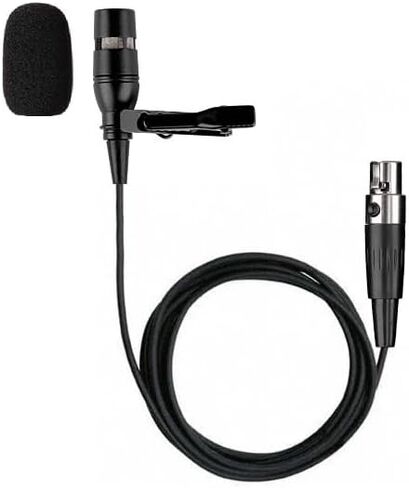 Uni-Directional Lavalier Microphone 4-pin XLR Output Compatible with Shure Wireless Microphone Belt Pack Transmitter T1, ULX1, UR1, PG1, PGX1, PGXD1, SLX1, BLX1, BLXD1 in Saudi Arabia