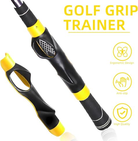 Golf Grip Trainer ، مدرب جولف أرجوحة لتعزيز دقة قبضة ، مساعدة التدريب على الجولف ، قبضة Grip Trainer Golf Club للمساعدة في تدريب موقع اليد الصحيح ، هدايا ملحقات الجولف للرجال والنساء in Saudi Arabia