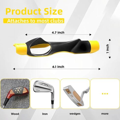 Golf Grip Trainer ، مدرب جولف أرجوحة لتعزيز دقة قبضة ، مساعدة التدريب على الجولف ، قبضة Grip Trainer Golf Club للمساعدة في تدريب موقع اليد الصحيح ، هدايا ملحقات الجولف للرجال والنساء in Saudi Arabia