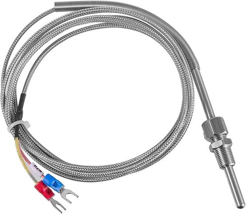 1/8 Inch NPT Probe Stainless Steel K Type Thermocouple Temperature Sensor 1M-8M Cable Wire 1Pcs(Cable 1M) in Saudi Arabia