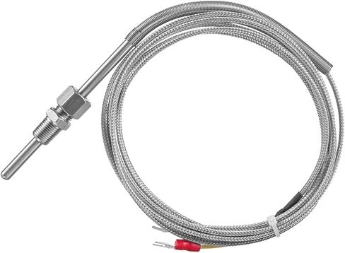 1/8 Inch NPT Probe Stainless Steel K Type Thermocouple Temperature Sensor 1M-8M Cable Wire 1Pcs(Cable 1M) in Saudi Arabia