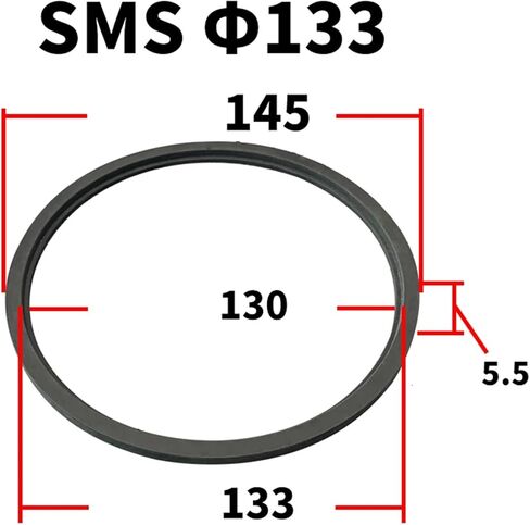 19 25 32 38 45 51 63 76 89 102 133 159m ملم من طراز FKM Sealing Gasket Strip for Sms Sms Homebrew (63 مم) in Kuwait