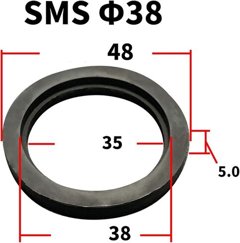 19 25 32 38 45 51 63 76 89 102 133 159m ملم من طراز FKM Sealing Gasket Strip for Sms Sms Homebrew (63 مم) in Kuwait