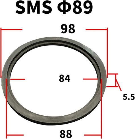 19 25 32 38 45 51 63 76 89 102 133 159m ملم من طراز FKM Sealing Gasket Strip for Sms Sms Homebrew (63 مم) in Kuwait