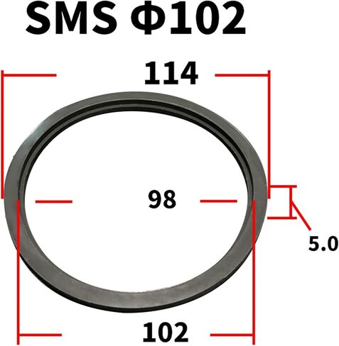 19 25 32 38 45 51 63 76 89 102 133 159m ملم من طراز FKM Sealing Gasket Strip for Sms Sms Homebrew (63 مم) in Kuwait