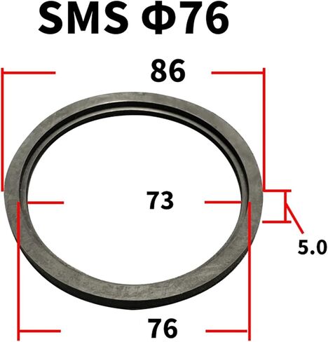 19 25 32 38 45 51 63 76 89 102 133 159m ملم من طراز FKM Sealing Gasket Strip for Sms Sms Homebrew (63 مم) in Kuwait