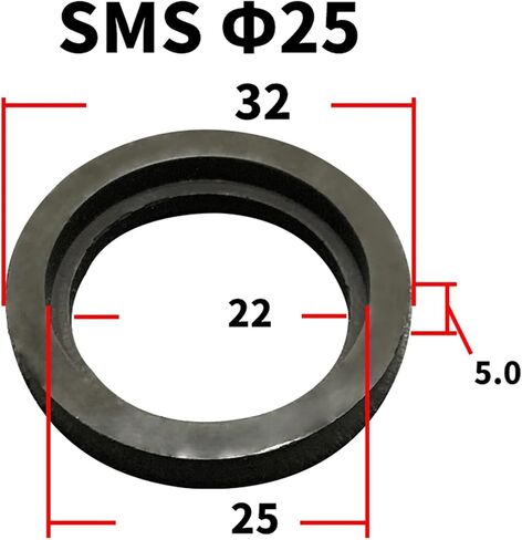 19 25 32 38 45 51 63 76 89 102 133 159m ملم من طراز FKM Sealing Gasket Strip for Sms Sms Homebrew (63 مم) in Kuwait