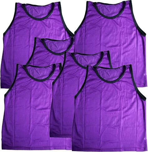 Bluedot Trading Adult Sports Pinnie Scrimmage Training Vest, Red, 12 Pack in Kuwait