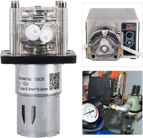 EVGATSAUTO Peristaltic Dosing Pump 500ml/Min 12V/24V DC with Stainless Steel Screws and Card Slot for Aquarium Laboratory Use in Saudi Arabia