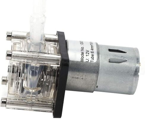 EVGATSAUTO Peristaltic Dosing Pump 500ml/Min 12V/24V DC with Stainless Steel Screws and Card Slot for Aquarium Laboratory Use in Saudi Arabia