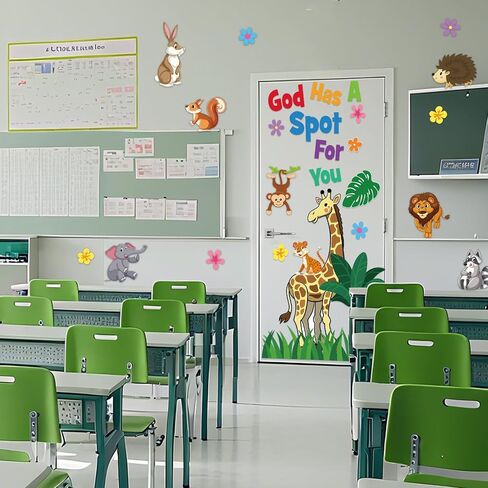 Honoson Amazing Things Happen Here Classroom Door Decor Bulletin Board Set Motivational Door Decor Inspirational Welcome Cutout for Classroom Back to School Educational Learning Activities in Saudi Arabia