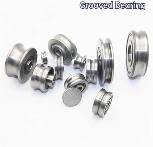 10PCS Straightening Mixed Wheel Over Line with Groove Bearing U6001 12X28X8MM Pulley U Groove Type(U6001-3-0.8) in Saudi Arabia