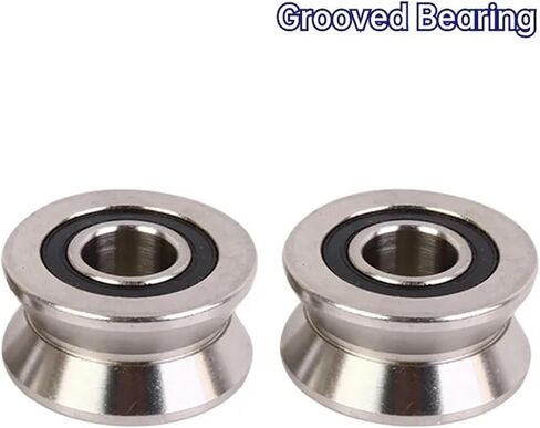 10PCS Straightening Mixed Wheel Over Line with Groove Bearing U6001 12X28X8MM Pulley U Groove Type(U6001-3-0.8) in Saudi Arabia
