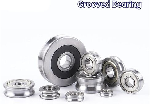 10PCS Straightening Mixed Wheel Over Line with Groove Bearing U6001 12X28X8MM Pulley U Groove Type(U6001-3-0.8) in Saudi Arabia