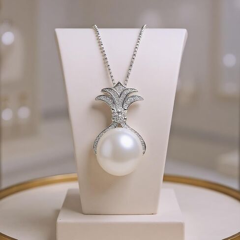 S925 Pure Silver Pearl Necklace, Suitable For Girlfriends And Mothers To Wear. Precious Gift For Women's Anniversaries, Engagements, Birthdays, Valentine's Day, And Christmas in Saudi Arabia