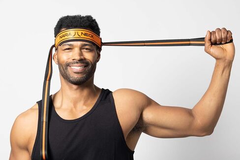 Portable Neck Exercise Device - Neck Pain Relief, Posture Improvement, and Neck Strength Training with Resistance Band and Adjustable Head Strap for Home Use, Gym use or Travel - Lightweight, Compact in Saudi Arabia
