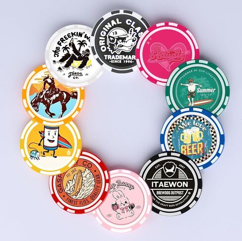 100-1000Pcs Custom Poker Chips,Personalized Poker Chips,Custom Poker Chips with Logo,Drink Tokens, Casino Chips,Golf Ball Markers,bussniess Card,Poker Game in Saudi Arabia